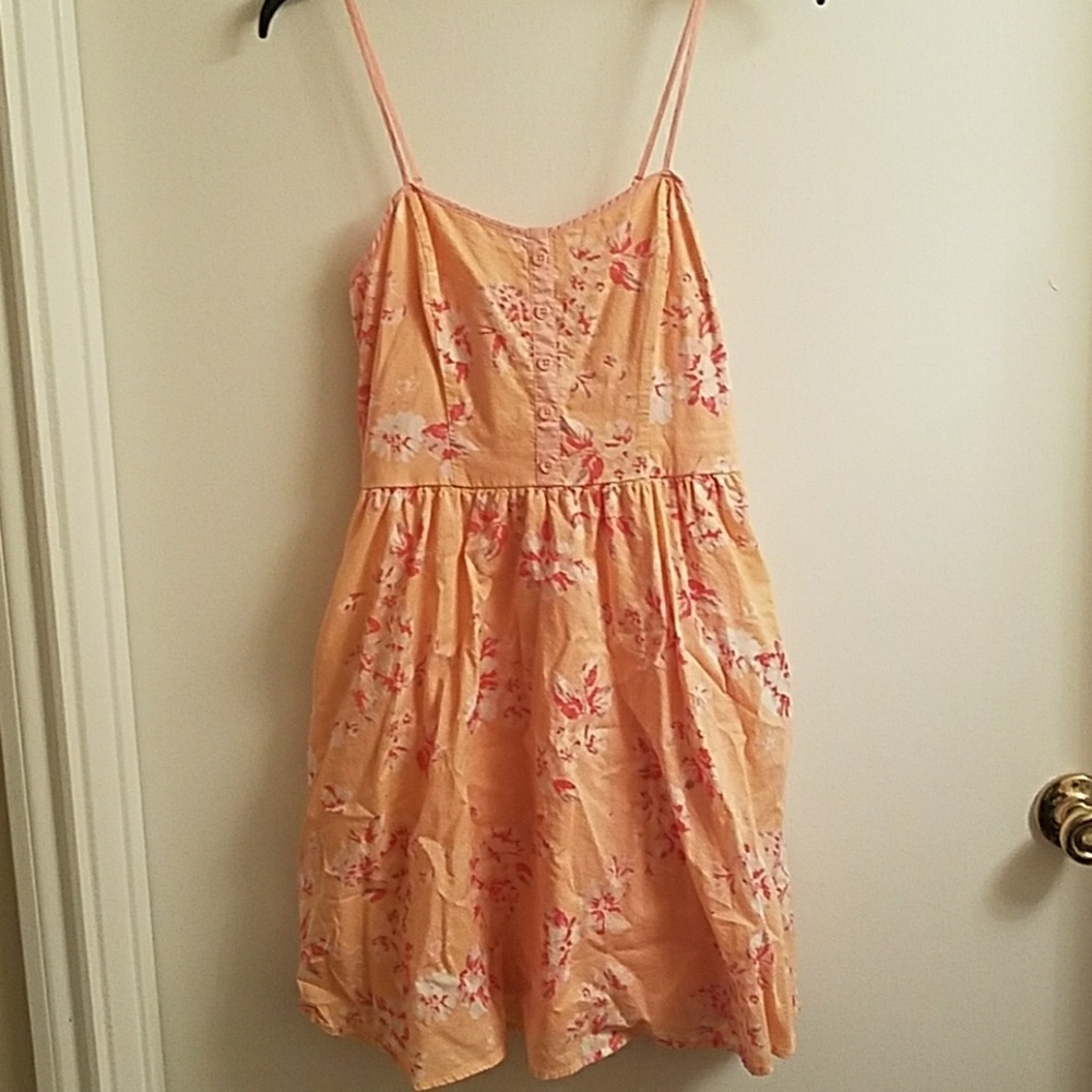 LC peach floral dress